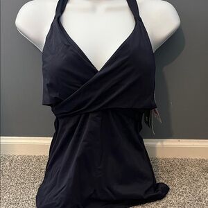 NWT Athleta Navy Tankini 32D/DD